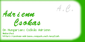 adrienn csokas business card